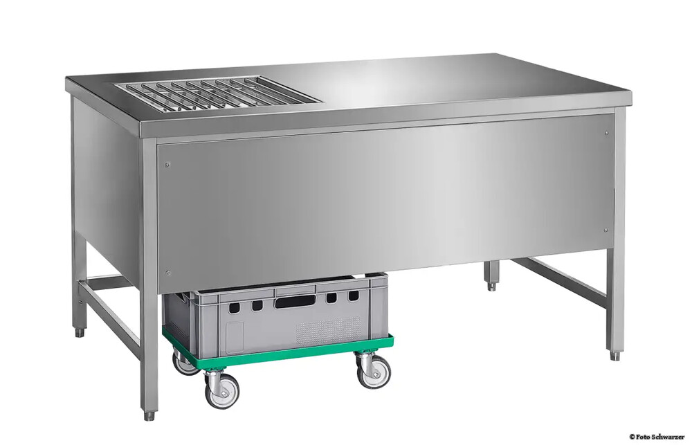 Mesa de sistema de laboratorio con rejilla izquierda